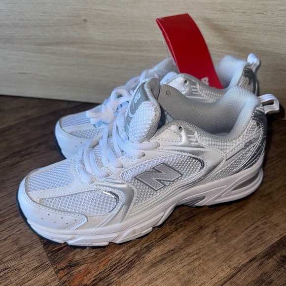 New Balance Other - New Balance Kids' White and Silver Sneakers